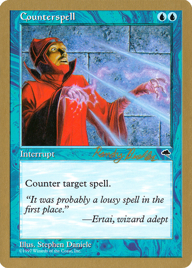 Counterspell (Randy Buehler) [World Championship Decks 1998] | Gate City Games LLC