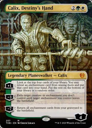 Calix, Destiny's Hand (Borderless) [Theros Beyond Death] | Gate City Games LLC