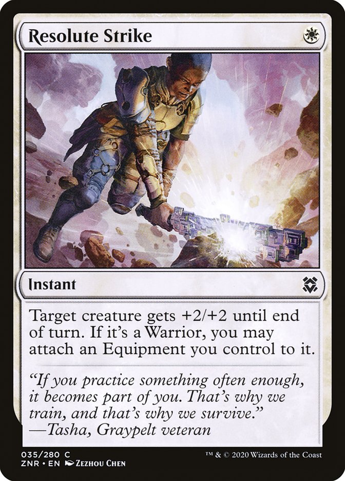 Resolute Strike [Zendikar Rising] | Gate City Games LLC
