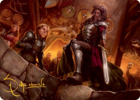 Veteran Dungeoneer Art Card (Gold-Stamped Signature) [Dungeons & Dragons: Adventures in the Forgotten Realms Art Series] | Gate City Games LLC