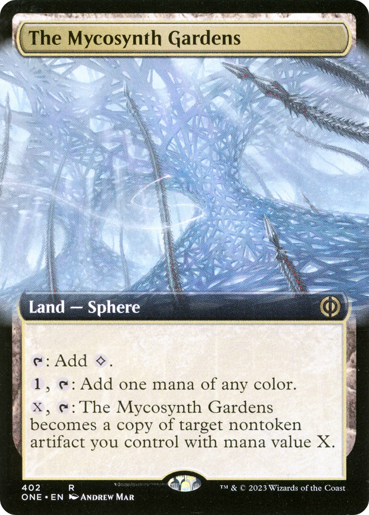 The Mycosynth Gardens (Extended Art) [Phyrexia: All Will Be One] | Gate City Games LLC