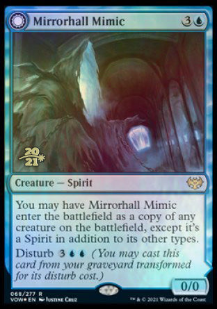 Mirrorhall Mimic // Ghastly Mimicry [Innistrad: Crimson Vow Prerelease Promos] | Gate City Games LLC