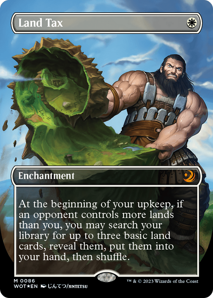 Land Tax (Anime Borderless) (Confetti Foil) [Wilds of Eldraine: Enchanting Tales] | Gate City Games LLC