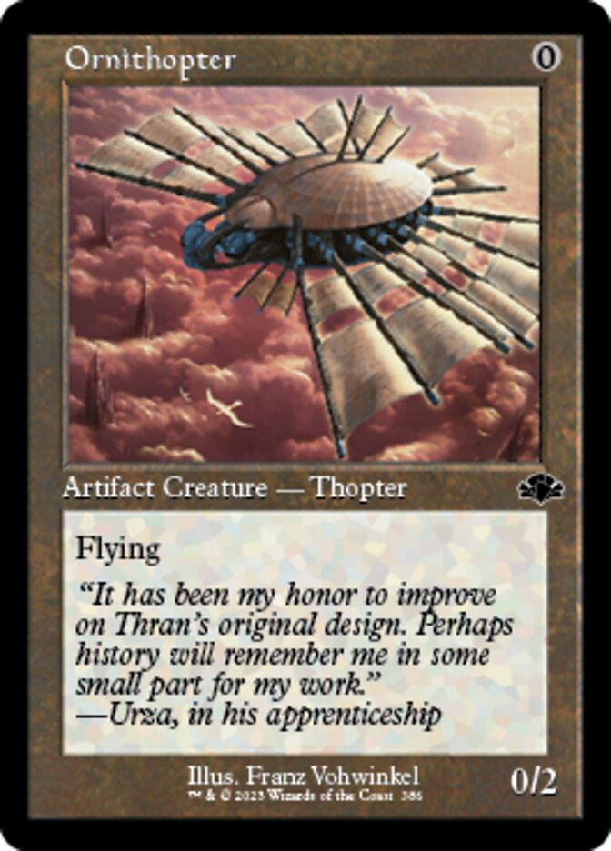 Ornithopter (Retro) [Dominaria Remastered] | Gate City Games LLC