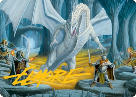 Cave of the Frost Dragon Art Card (Gold-Stamped Signature) [Dungeons & Dragons: Adventures in the Forgotten Realms Art Series] | Gate City Games LLC