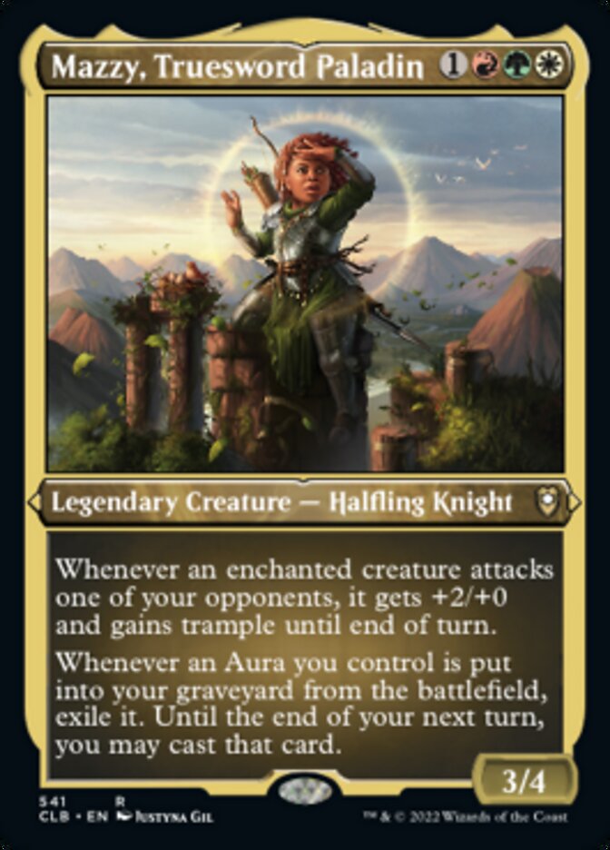 Mazzy, Truesword Paladin (Foil Etched) [Commander Legends: Battle for Baldur's Gate] | Gate City Games LLC