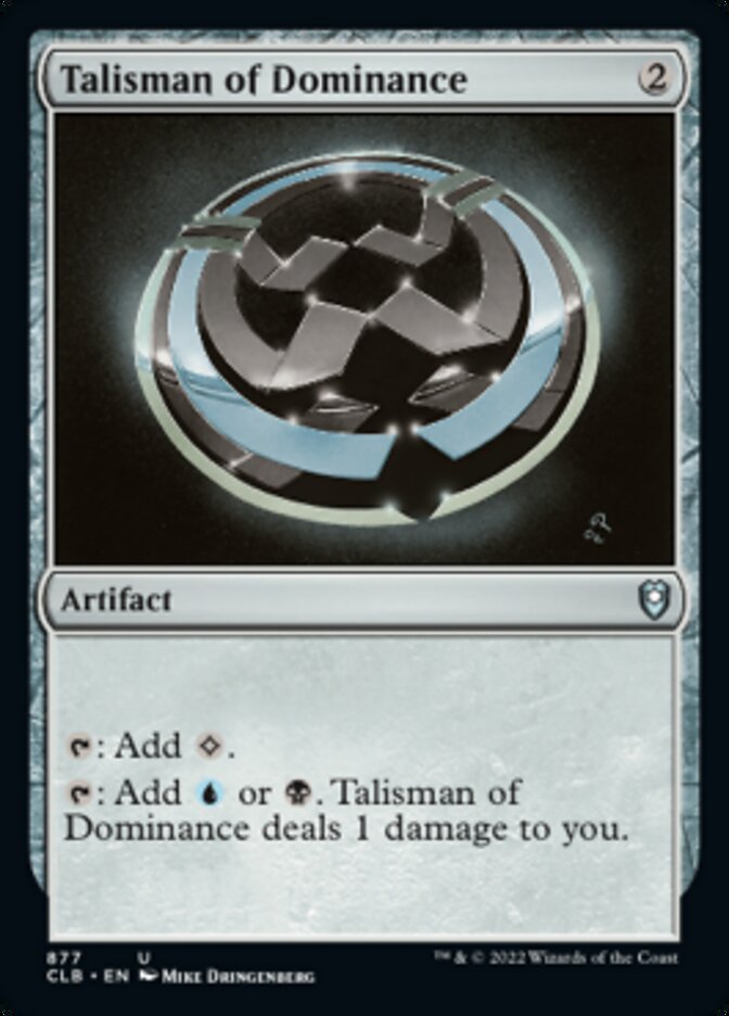 Talisman of Dominance [Commander Legends: Battle for Baldur's Gate] | Gate City Games LLC