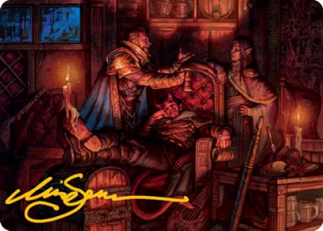 Long Rest Art Card (Gold-Stamped Signature) [Dungeons & Dragons: Adventures in the Forgotten Realms Art Series] | Gate City Games LLC