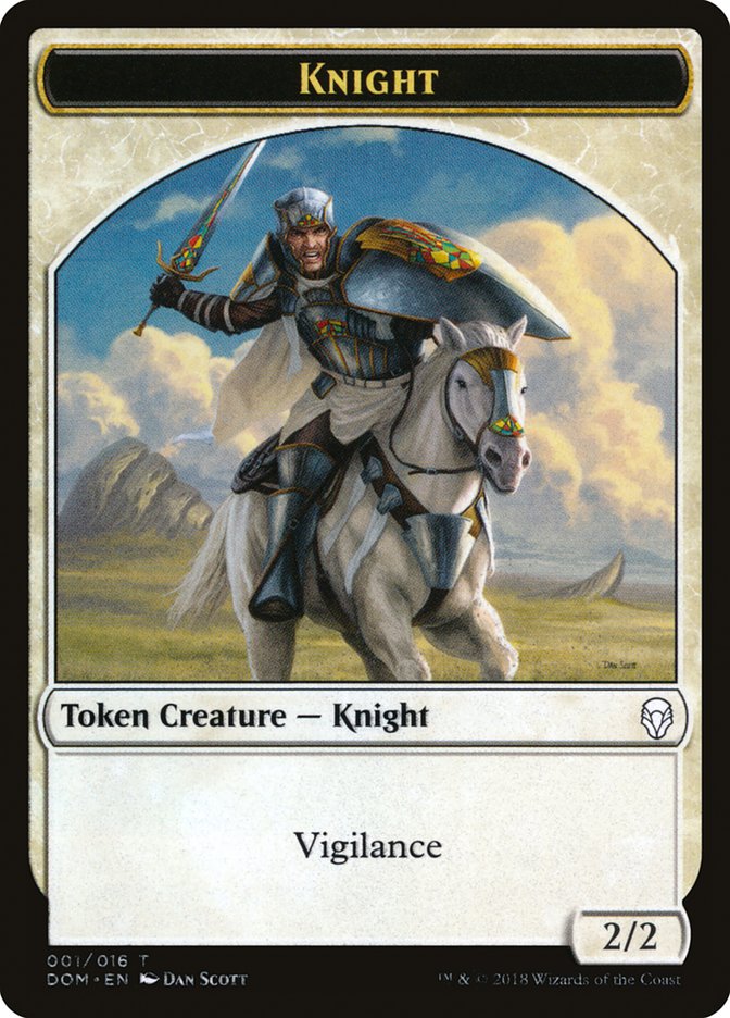 Knight (001/016) [Dominaria Tokens] | Gate City Games LLC
