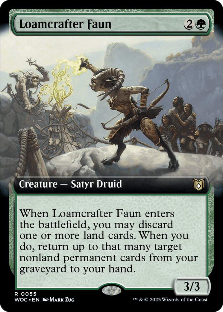 Loamcrafter Faun (Extended Art) [Wilds of Eldraine Commander] | Gate City Games LLC