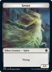 Bird // Spirit Double-Sided Token [Starter Commander Decks] | Gate City Games LLC