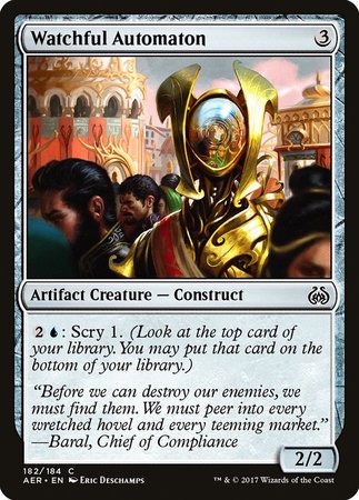 Watchful Automaton [Aether Revolt] | Gate City Games LLC