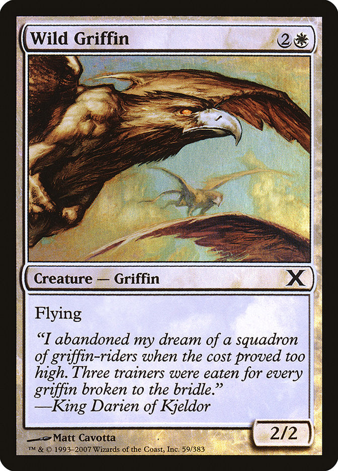 Wild Griffin (Premium Foil) [Tenth Edition] | Gate City Games LLC