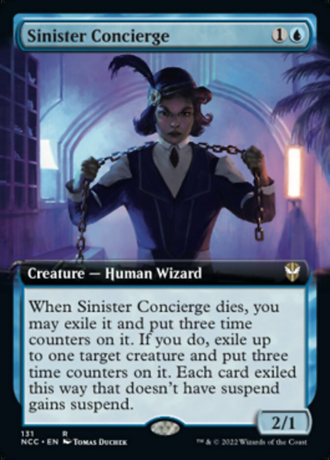 Sinister Concierge (Extended Art) [Streets of New Capenna Commander] | Gate City Games LLC