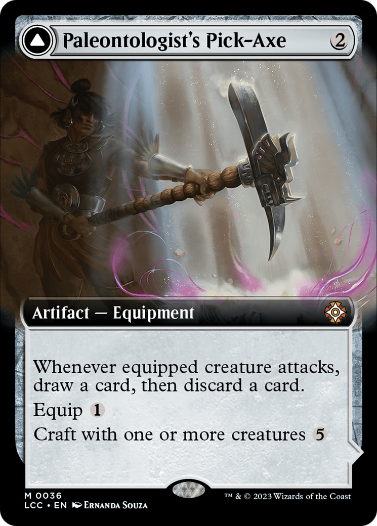 Paleontologist's Pick-Axe (Extended Art) [The Lost Caverns of Ixalan Commander] | Gate City Games LLC