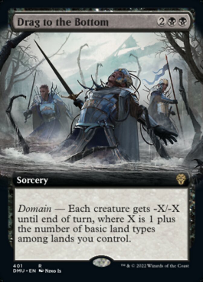 Drag to the Bottom (Extended Art) [Dominaria United] | Gate City Games LLC