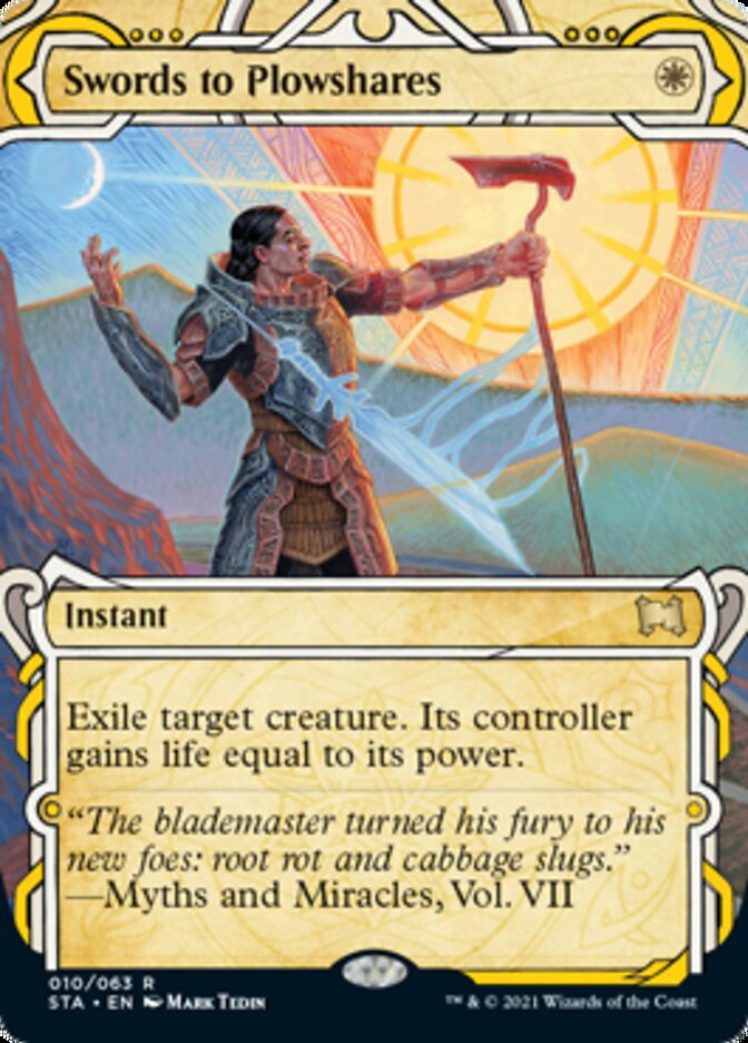 Swords to Plowshares (Etched Foil) [Strixhaven Mystical Archive] | Gate City Games LLC