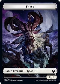 Goat // Human Soldier Double-sided Token [Theros Beyond Death Tokens] | Gate City Games LLC