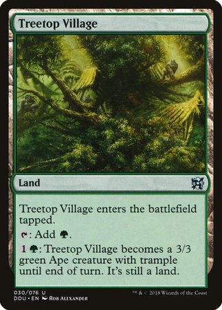 Treetop Village [Duel Decks: Elves vs. Inventors] | Gate City Games LLC