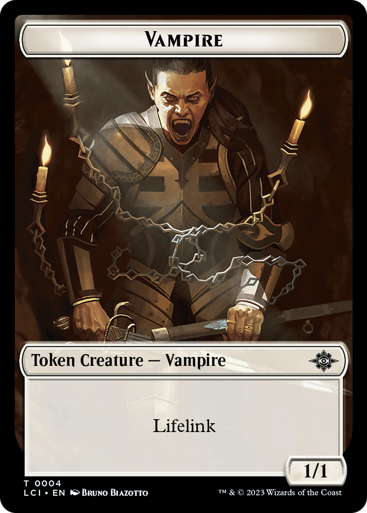 Blood // Vampire (0004) Double-Sided Token [The Lost Caverns of Ixalan Commander Tokens] | Gate City Games LLC