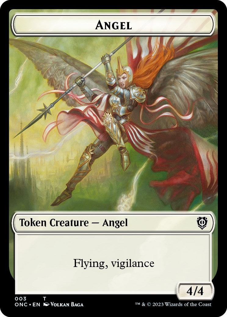 Soldier (008) // Angel Double-Sided Token [Phyrexia: All Will Be One Commander Tokens] | Gate City Games LLC