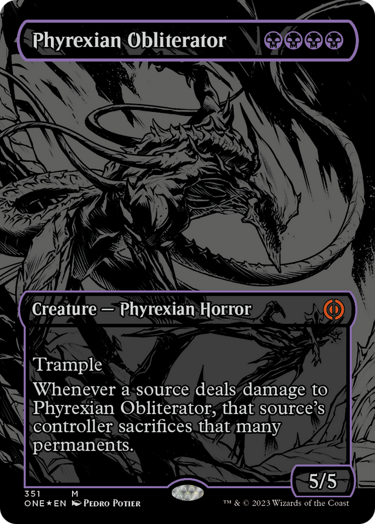 Phyrexian Obliterator (Oil Slick Raised Foil) [Phyrexia: All Will Be One] | Gate City Games LLC