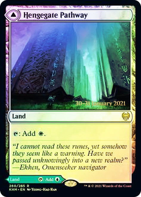 Hengegate Pathway // Mistgate Pathway  [Kaldheim Prerelease Promos] | Gate City Games LLC