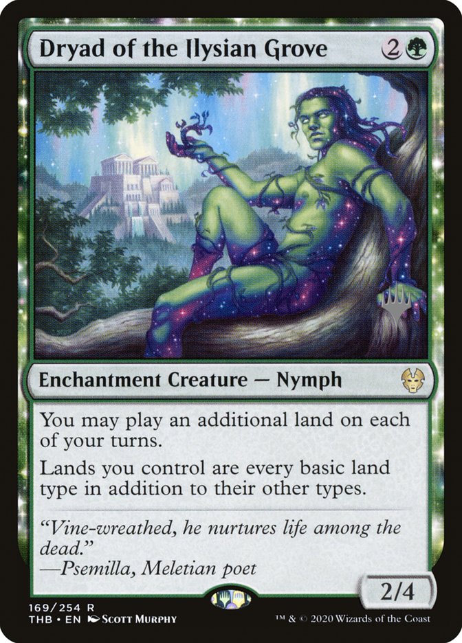 Dryad of the Ilysian Grove (Promo Pack) [Theros Beyond Death Promos] | Gate City Games LLC