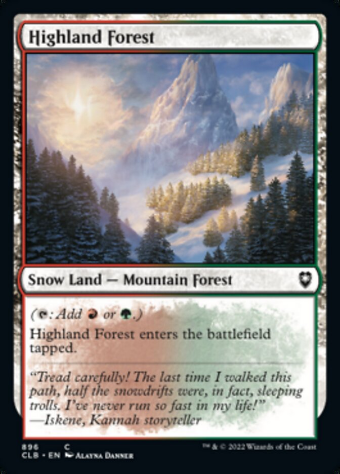 Highland Forest [Commander Legends: Battle for Baldur's Gate] | Gate City Games LLC