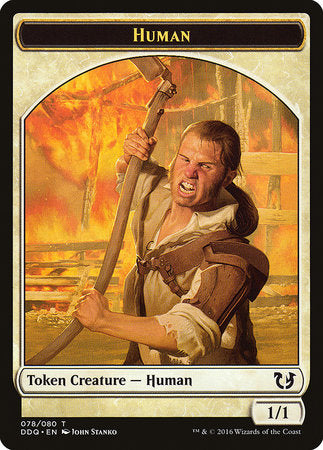 Human Token [Duel Decks: Blessed vs. Cursed] | Gate City Games LLC