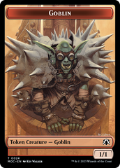 Goblin // Sliver Double-Sided Token [March of the Machine Commander Tokens] | Gate City Games LLC
