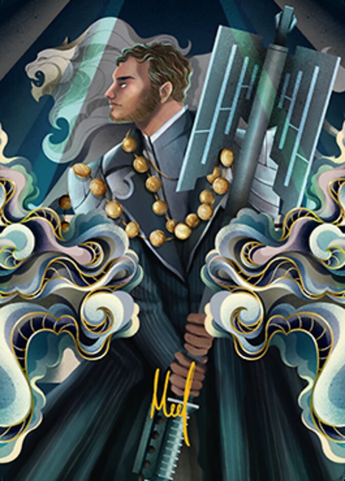Rafiq of the Many Art Card (Gold-Stamped Signature) [Streets of New Capenna Art Series] | Gate City Games LLC