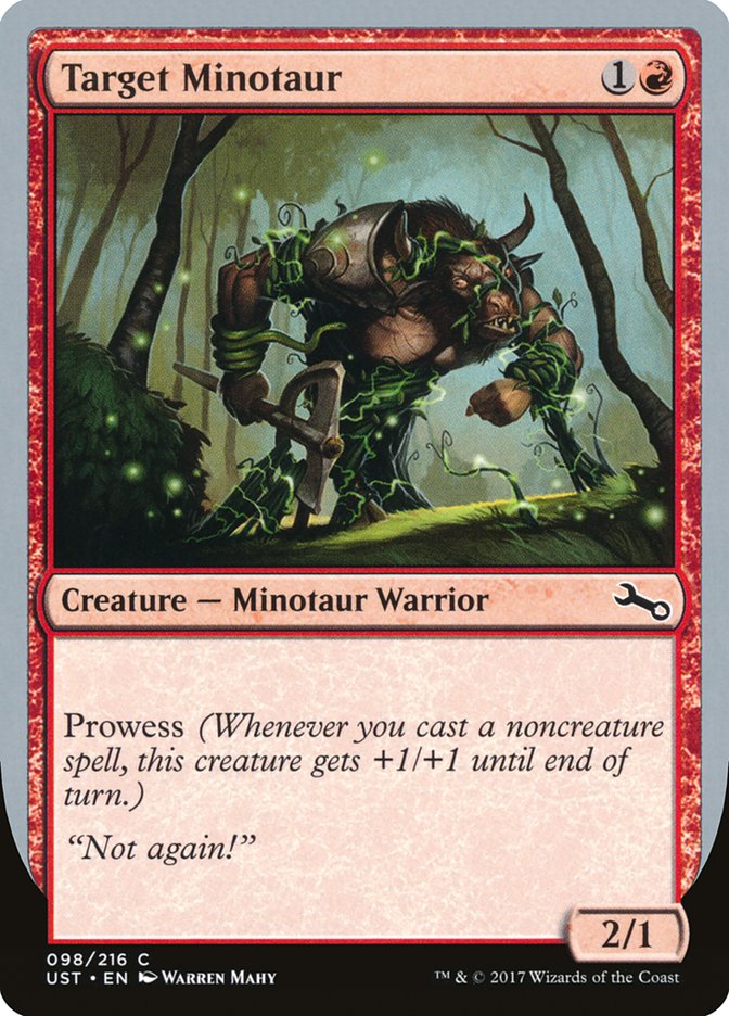 Target Minotaur (Vine Art) [Unstable] | Gate City Games LLC