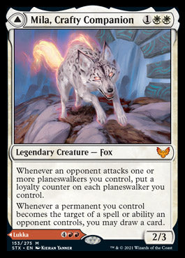 Mila, Crafty Companion // Lukka, Wayward Bonder [Strixhaven: School of Mages] | Gate City Games LLC