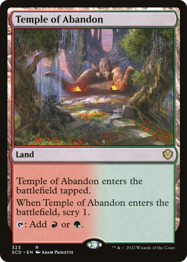 Temple of Abandon [Starter Commander Decks] | Gate City Games LLC