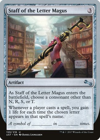 Staff of the Letter Magus [Unstable] | Gate City Games LLC
