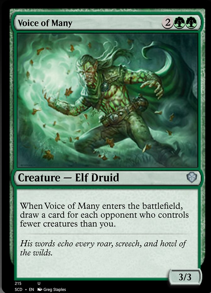 Voice of Many [Starter Commander Decks] | Gate City Games LLC