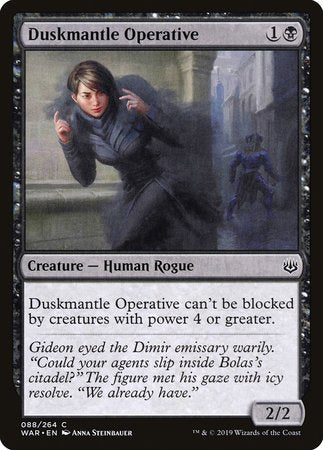 Duskmantle Operative [War of the Spark] | Gate City Games LLC