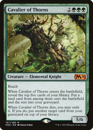 Cavalier of Thorns [Core Set 2020 Promos] | Gate City Games LLC