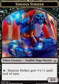 Sinuous Striker // Zombie Double-sided Token [Hour of Devastation Tokens] | Gate City Games LLC