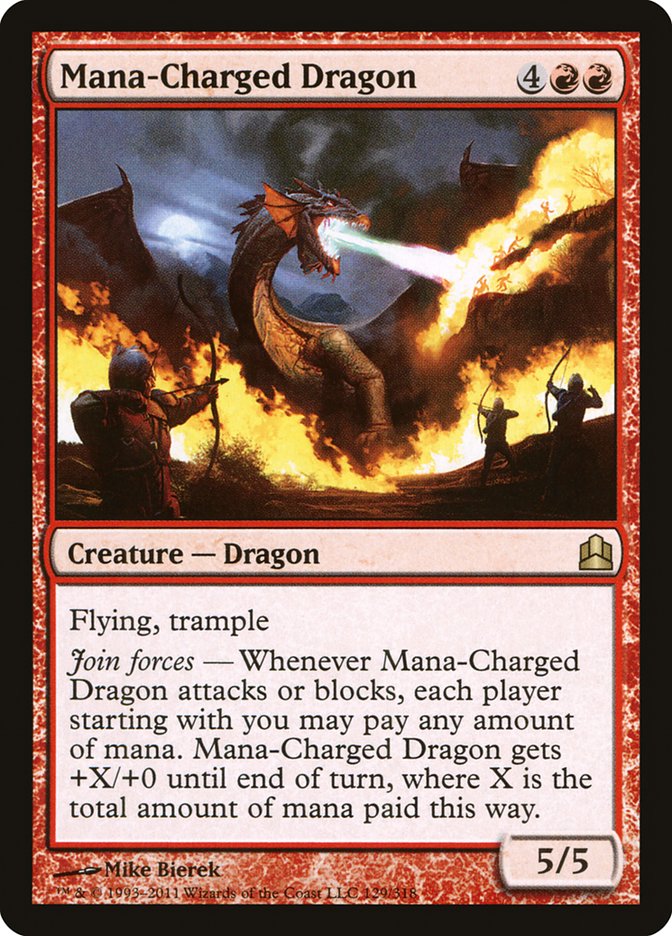 Mana-Charged Dragon [Commander 2011] | Gate City Games LLC