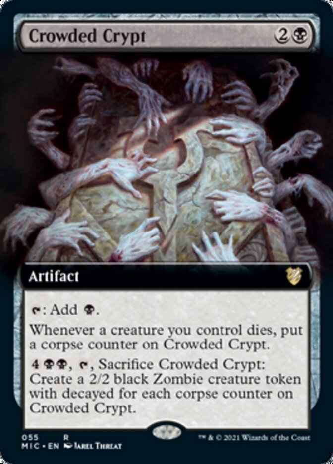 Crowded Crypt (Extended) [Innistrad: Midnight Hunt Commander] | Gate City Games LLC