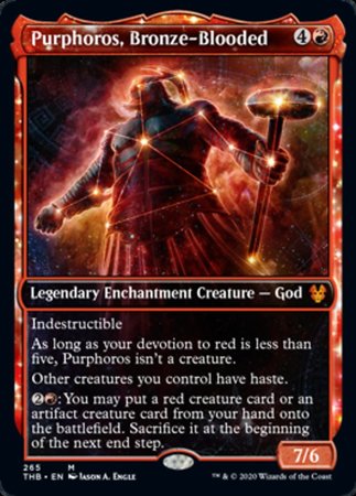 Purphoros, Bronze-Blooded (Showcase) [Theros Beyond Death] | Gate City Games LLC