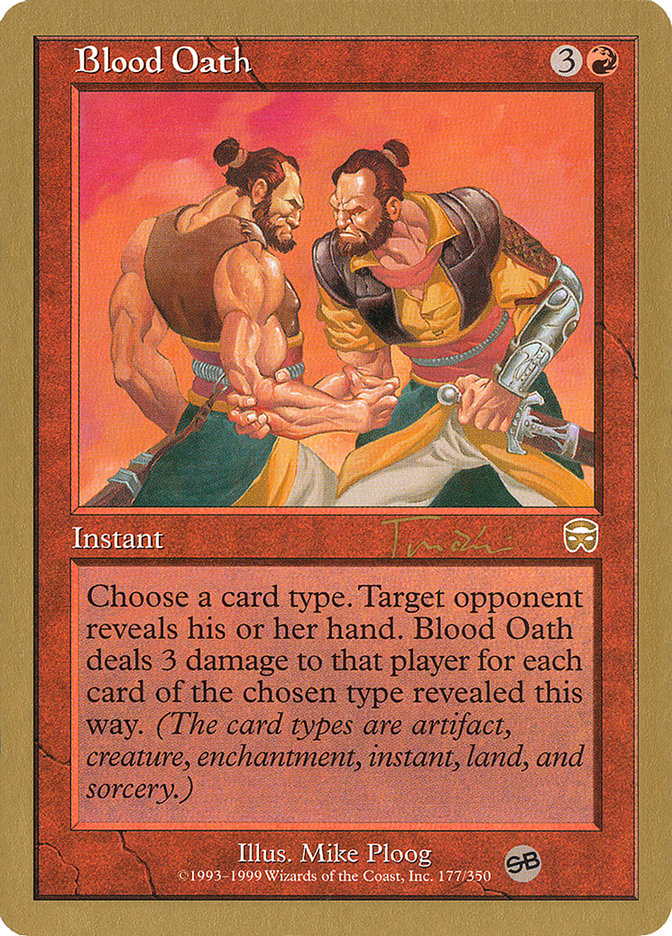 Blood Oath (Jan Tomcani) (SB) [World Championship Decks 2001] | Gate City Games LLC