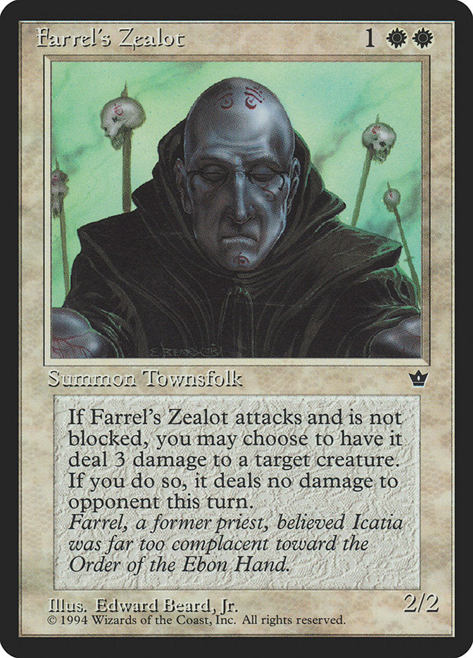 Farrel's Zealot (Edward P. Beard, Jr.) [Fallen Empires] | Gate City Games LLC