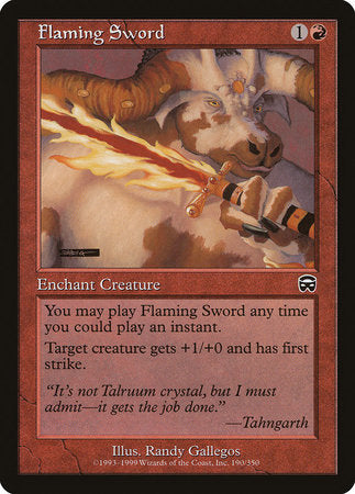 Flaming Sword [Mercadian Masques] | Gate City Games LLC