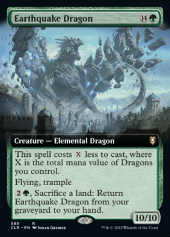 Earthquake Dragon (Extended Art) [Commander Legends: Battle for Baldur's Gate] | Gate City Games LLC