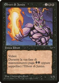 Junun Efreet (Italian) - "Efreet di Junun" [Renaissance] | Gate City Games LLC