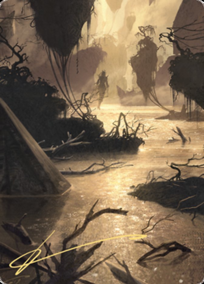 Murkwater Pathway Art Card (Gold-Stamped Signature) [Zendikar Rising Art Series] | Gate City Games LLC