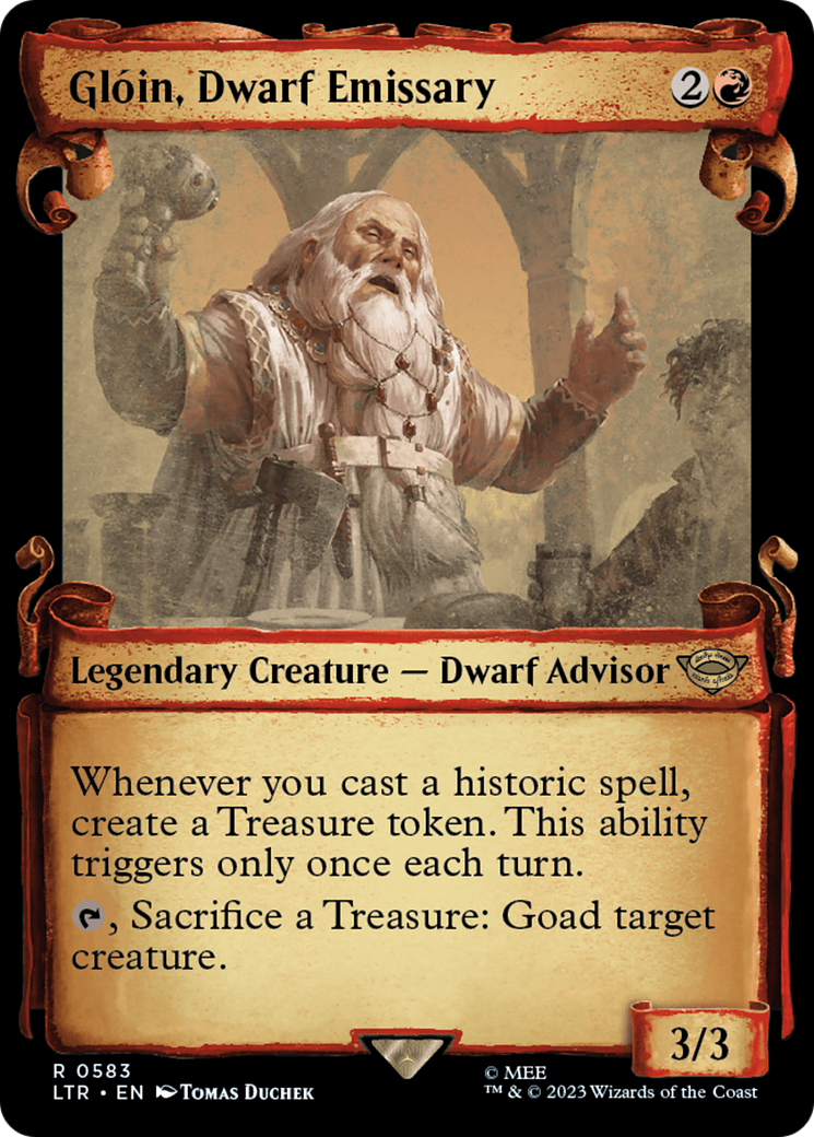 Gloin, Dwarf Emissary [The Lord of the Rings: Tales of Middle-Earth Showcase Scrolls] | Gate City Games LLC